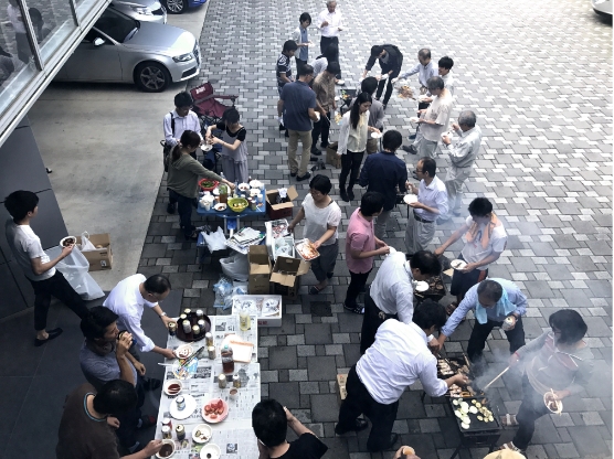 バーベキューイベントの様子